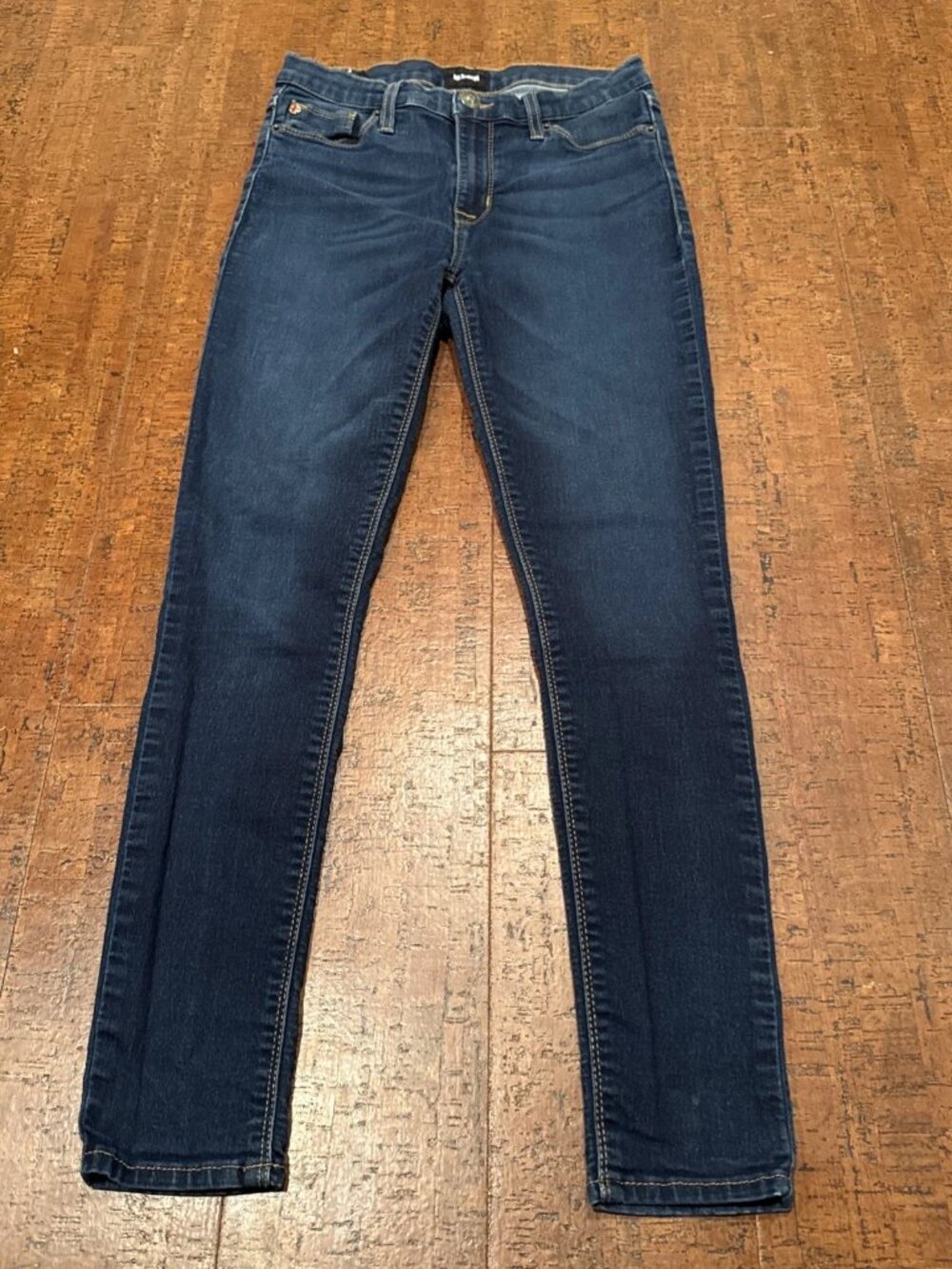 Hudson Women’s 27 MidRise Natalie Super Skinny Jeans Dark Wash Stretch Denim